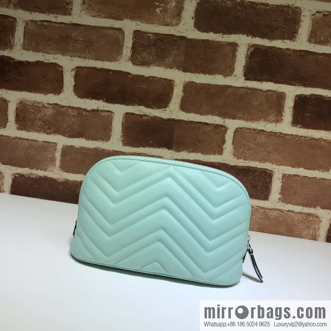 GUCCI GG MARMONT clutch bag 625690 mint green