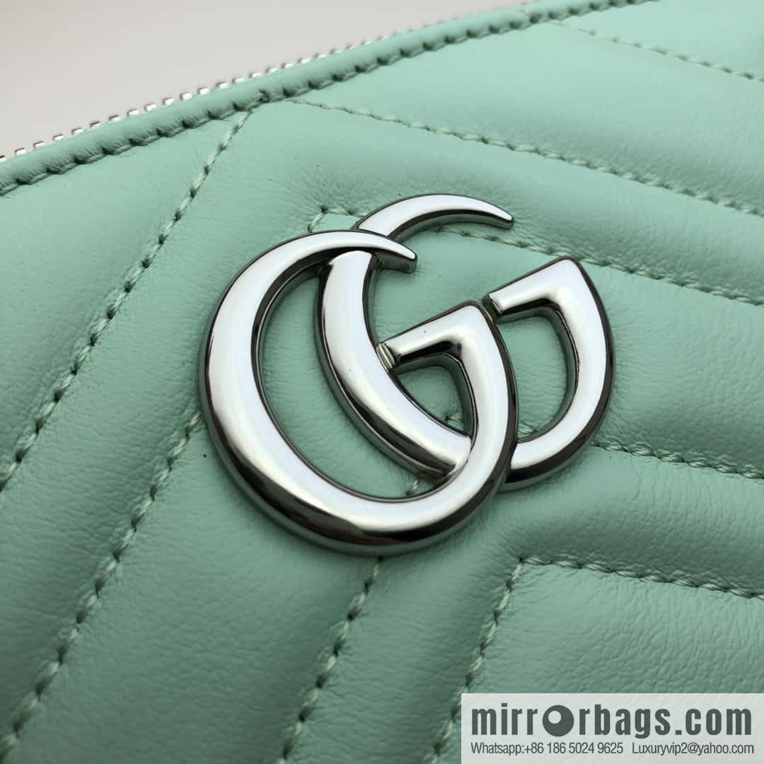 GUCCI GG MARMONT clutch bag 625690 mint green