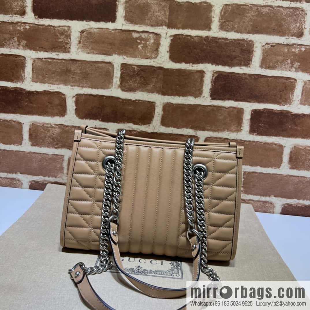 GUCCI GG Marmont small matlassétote bag 681483 rose beige