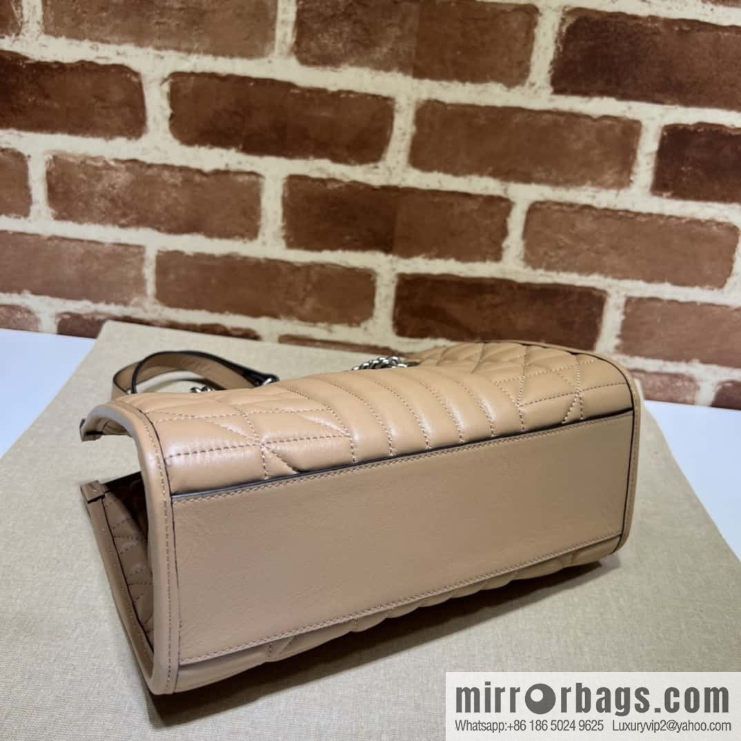 GUCCI GG Marmont small matlassétote bag 681483 rose beige