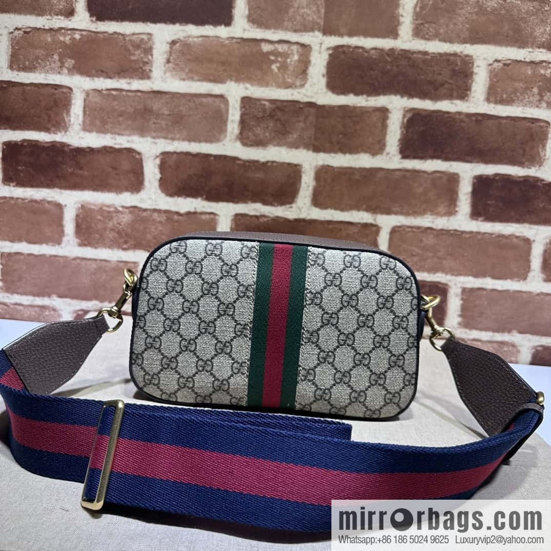 GUCCI Ophidia series GG small shoulder backpack 752591 brown glue