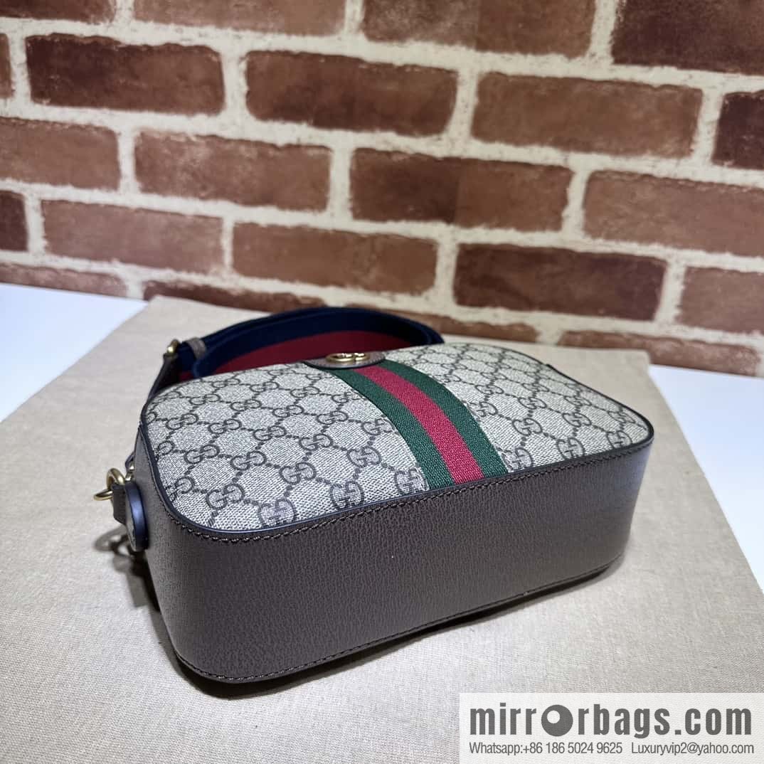 GUCCI Ophidia series GG small shoulder backpack 752591 brown glue