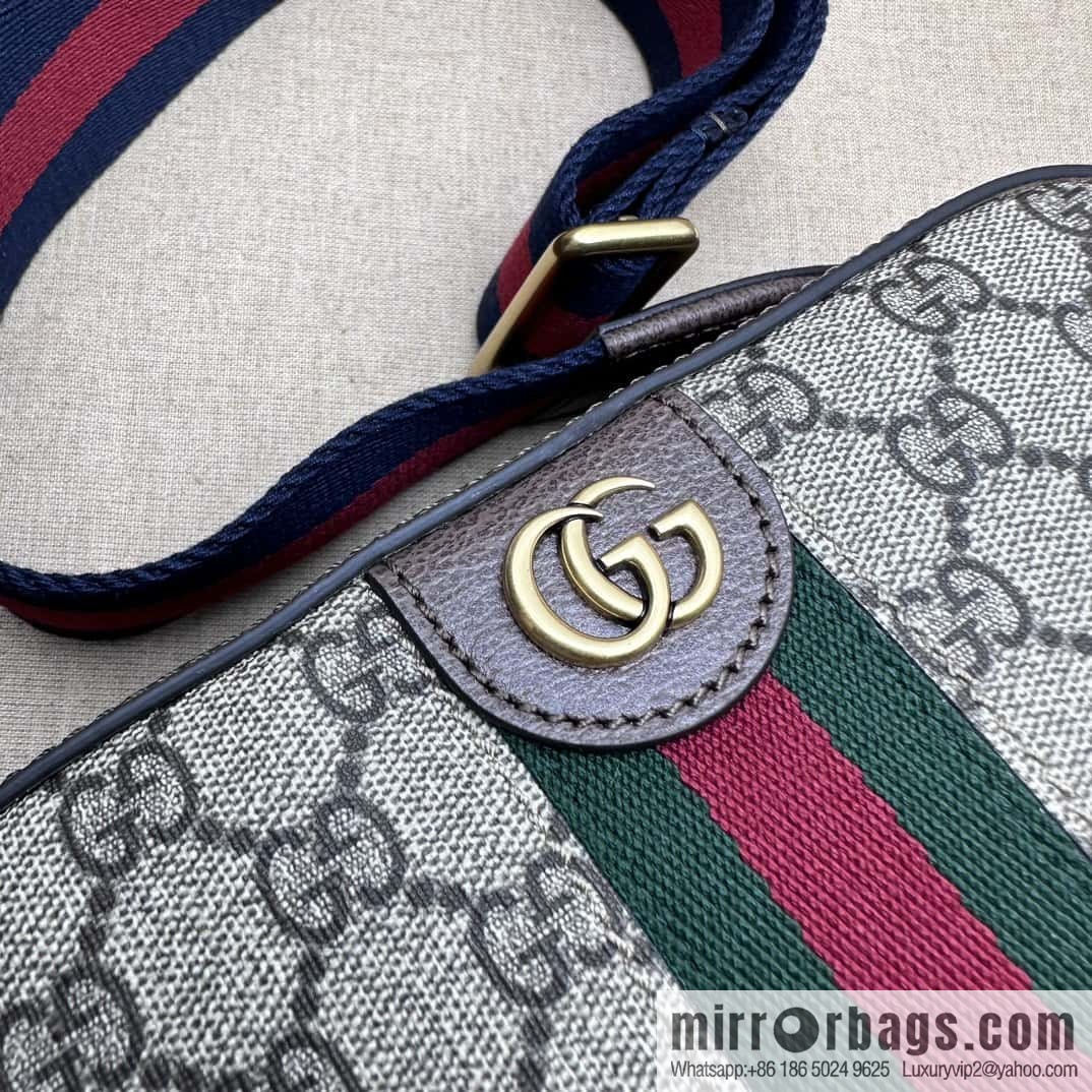 GUCCI Ophidia series GG small shoulder backpack 752591 brown glue