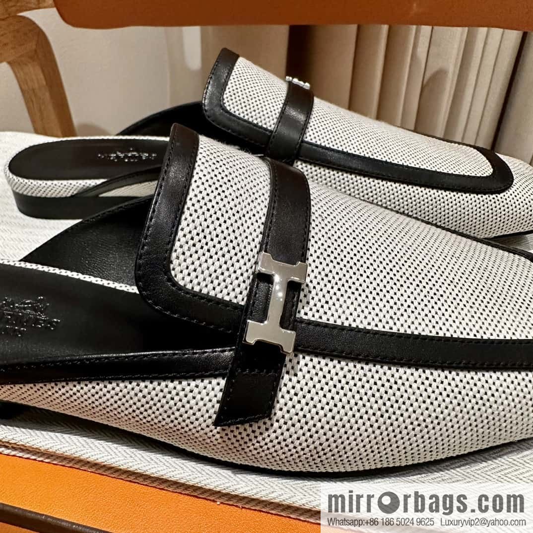 Hermes 2023 latest half-trailer muller shoes🐎🐎🐎