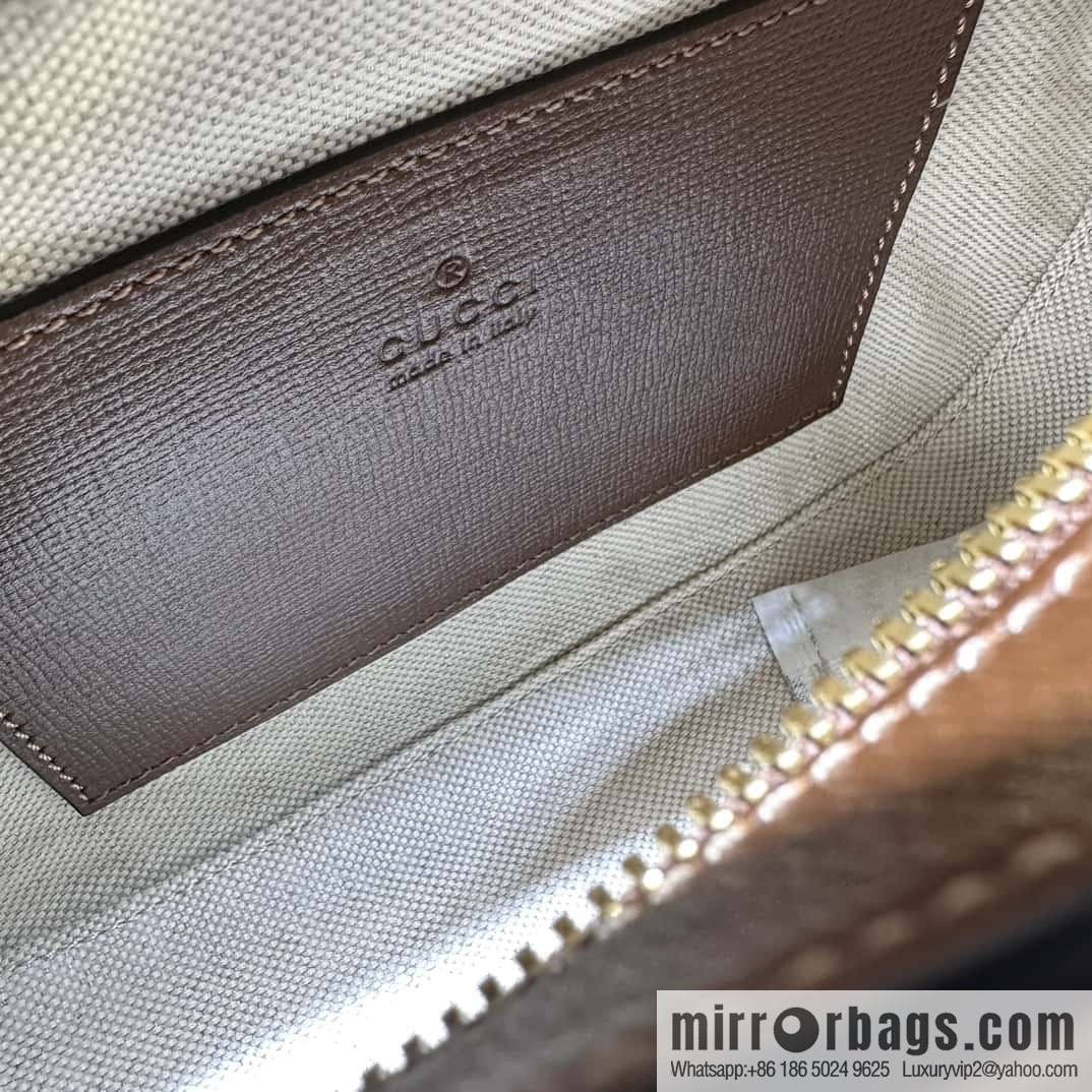 Gucci Horsebit 1955 series small shoulder backpack 760196 brown full leather