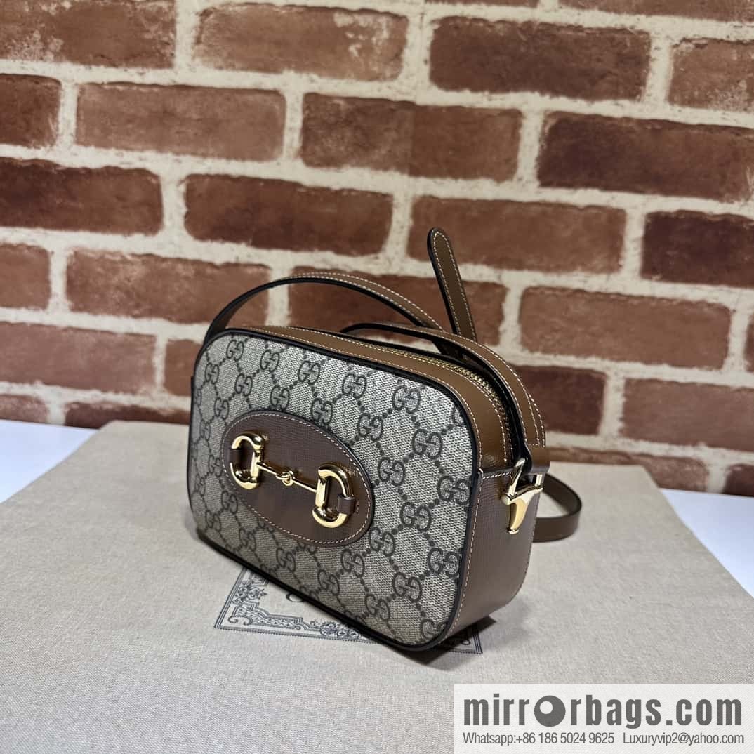 Gucci Horsebit 1955 series small shoulder backpack 760196 brown brown