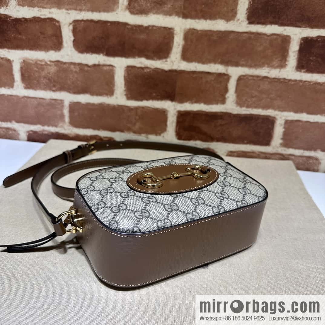 Gucci Horsebit 1955 series small shoulder backpack 760196 brown brown