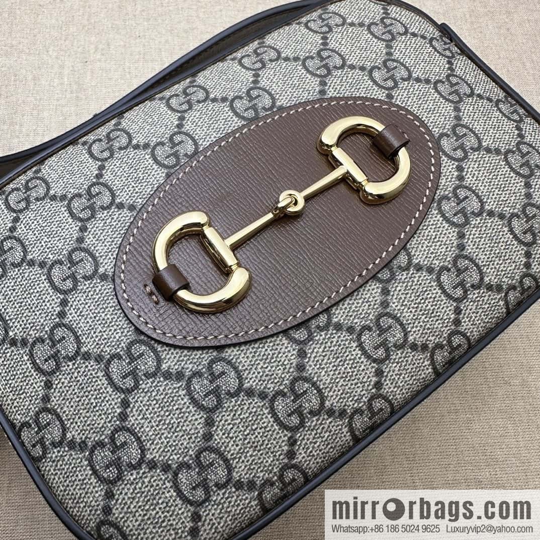 Gucci Horsebit 1955 series small shoulder backpack 760196 brown brown