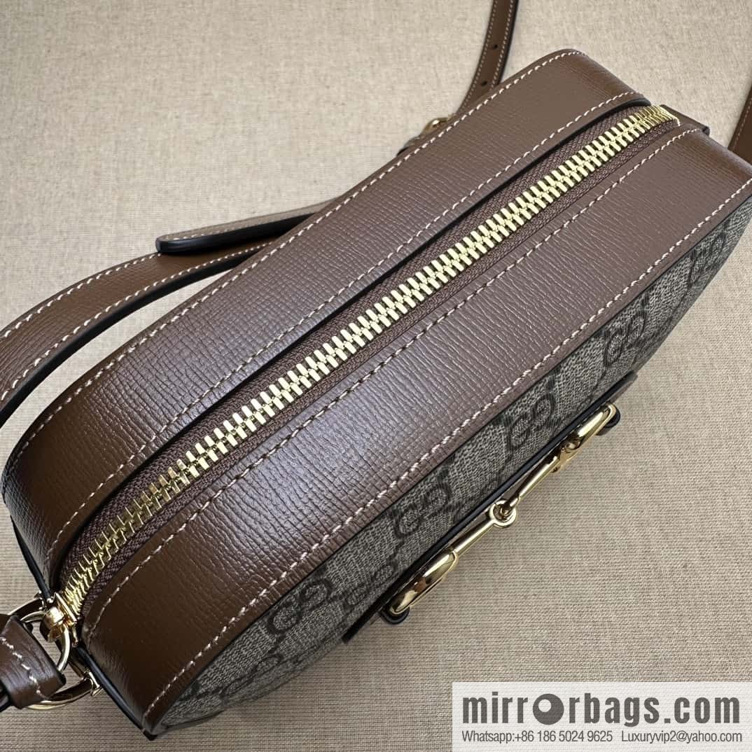 Gucci Horsebit 1955 series small shoulder backpack 760196 brown brown