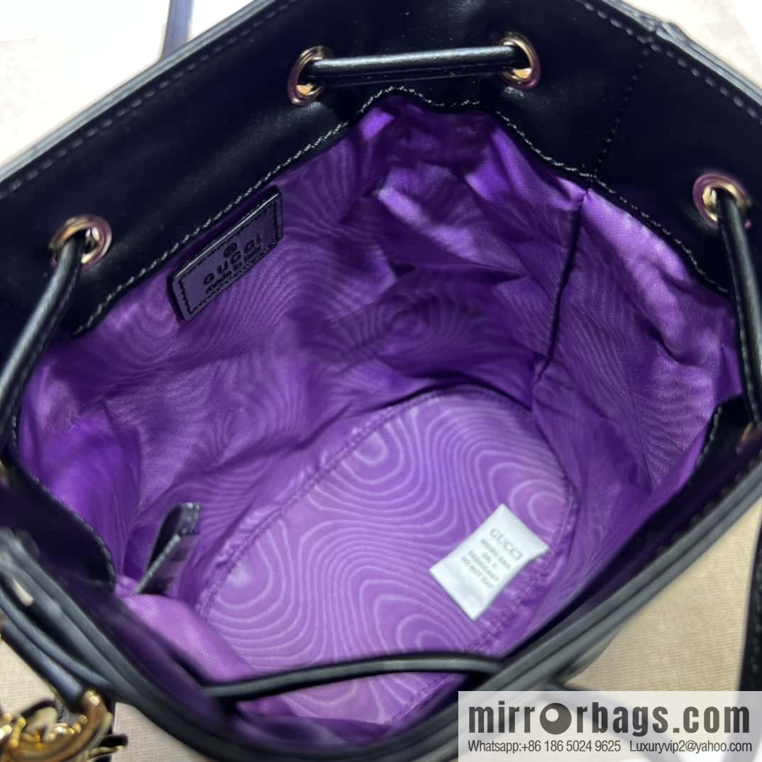 GG Matelassé bucket bag 728231 g nylon