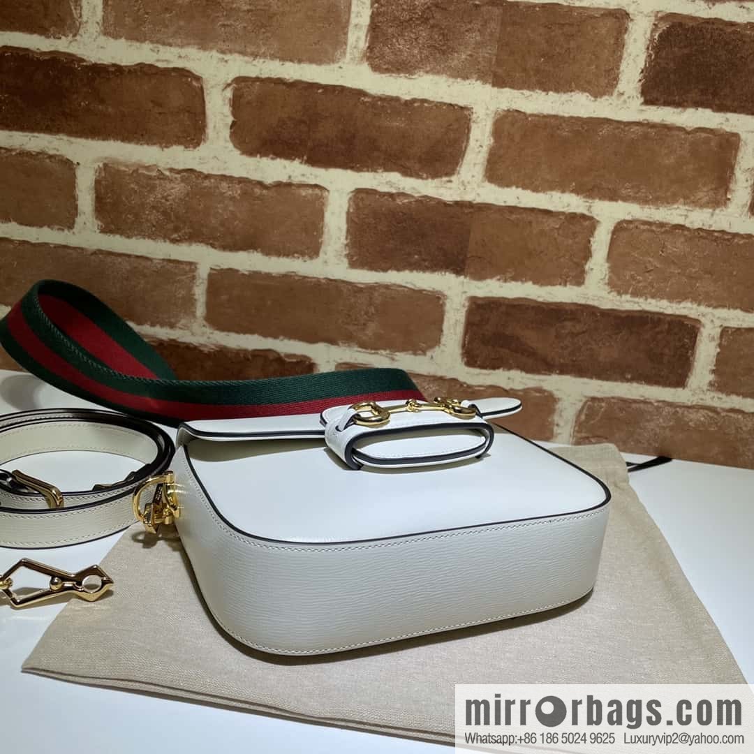 Gucci Horsebit 1955 series mini handbag 658574 meters white