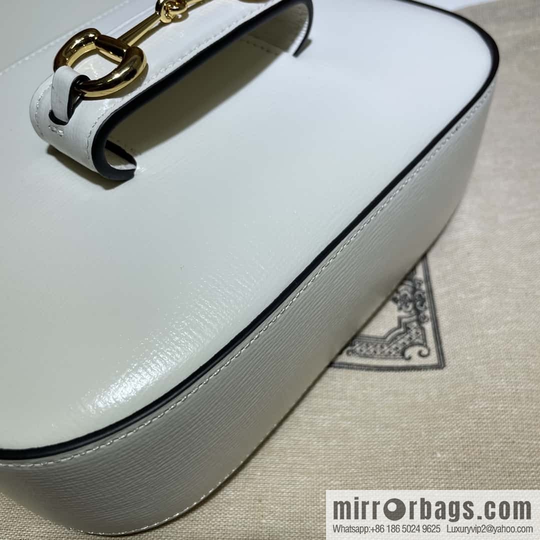 Gucci Horsebit 1955 series mini handbag 658574 meters white