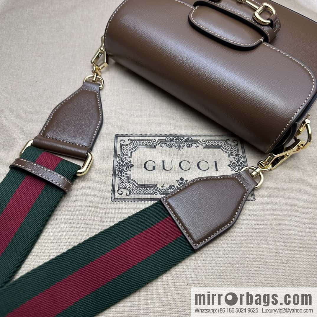 Gucci Horsebit 1955 series mini handbag 658574 brown