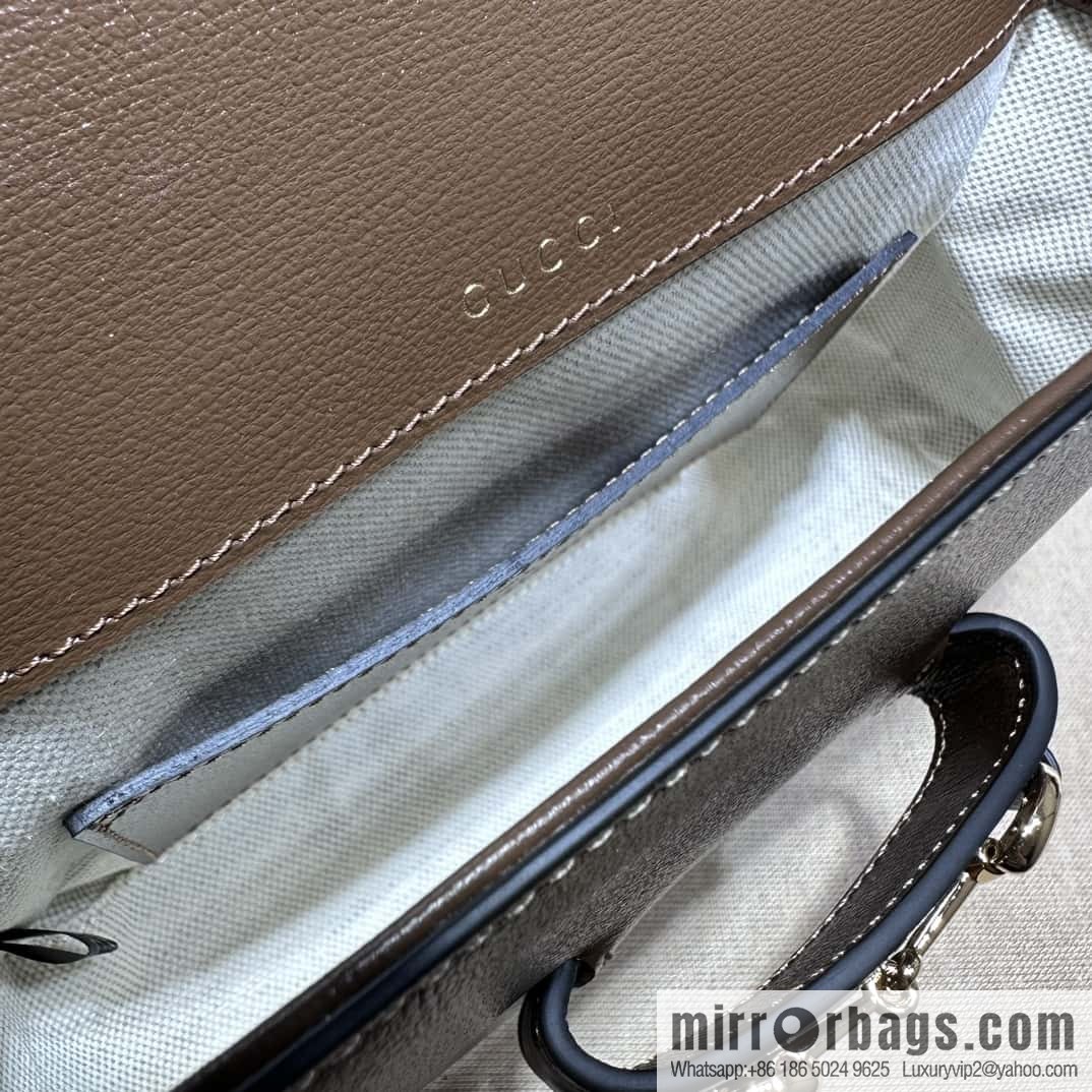 Gucci Horsebit 1955 series mini handbag 658574 brown