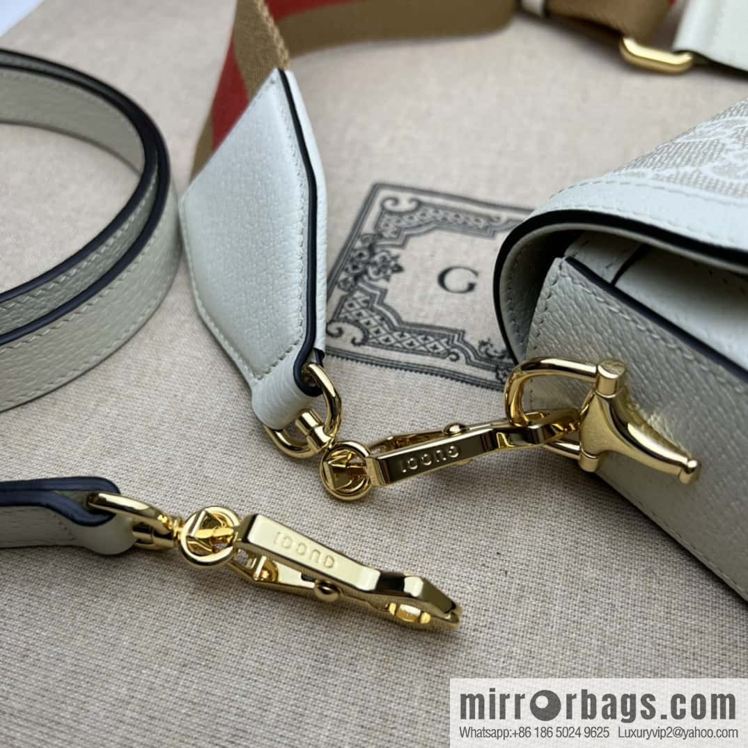 Gucci Horsebit 1955 series mini handbag 658574m glue/beige leather