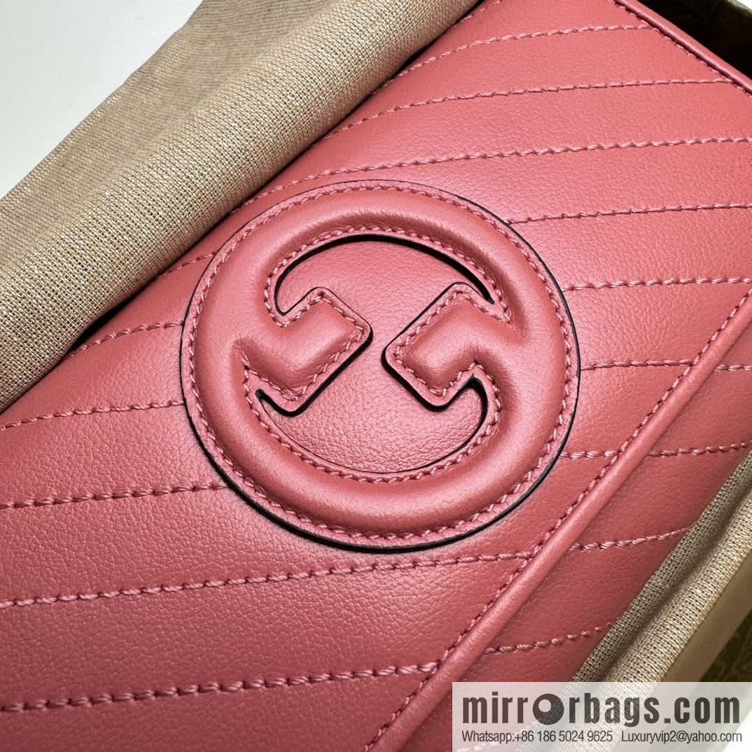 Gucci Blondie series long wallet 760302 rose powder