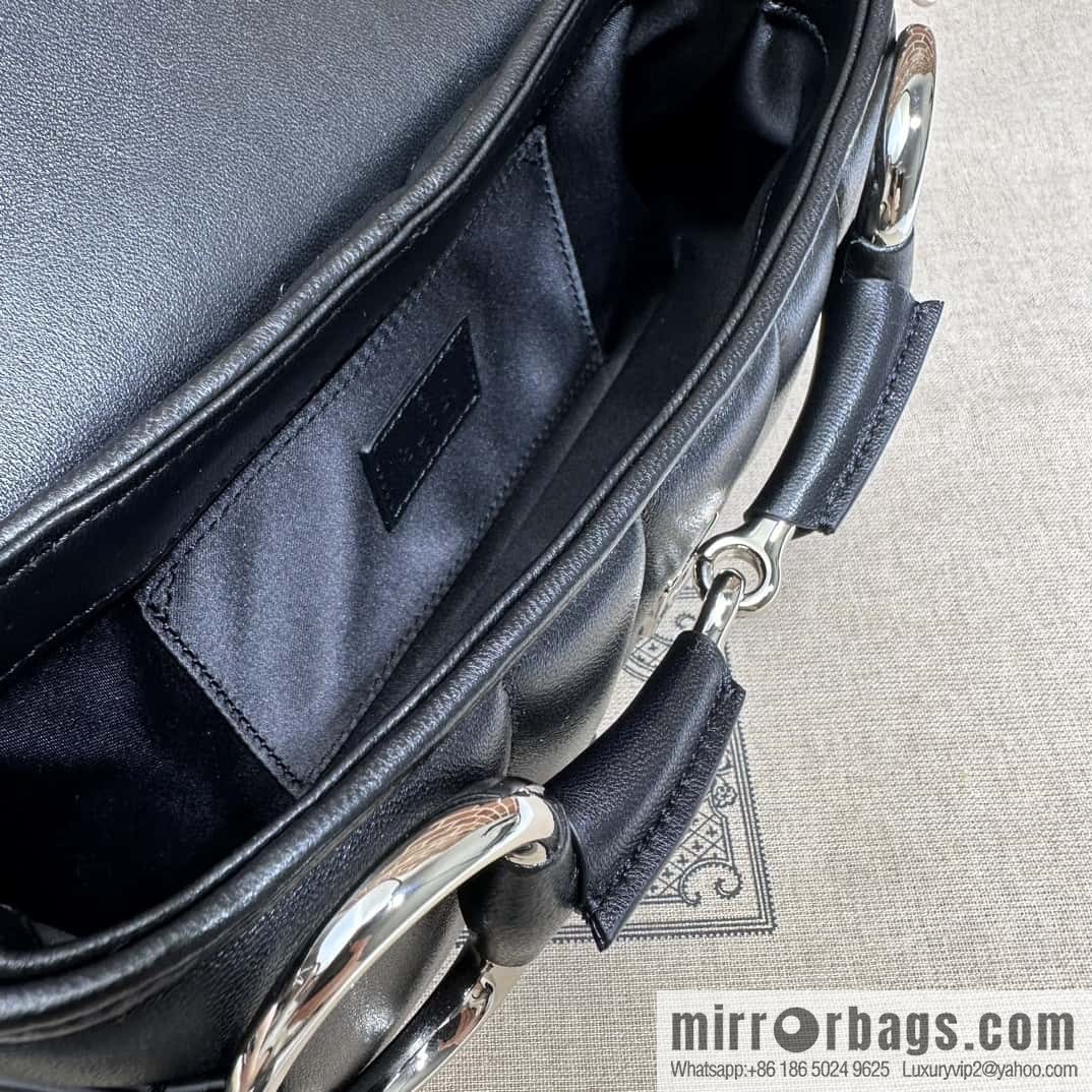 Gucci Horsebit Chain small shoulder backpack 764339 gr leather