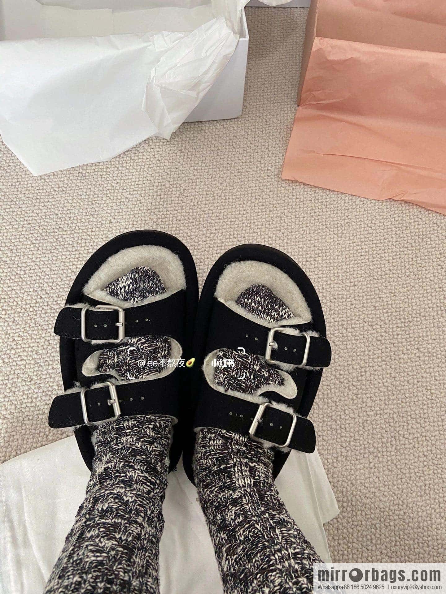 Maison Margiela Margiela MM ④ Thick bottom hairy drag