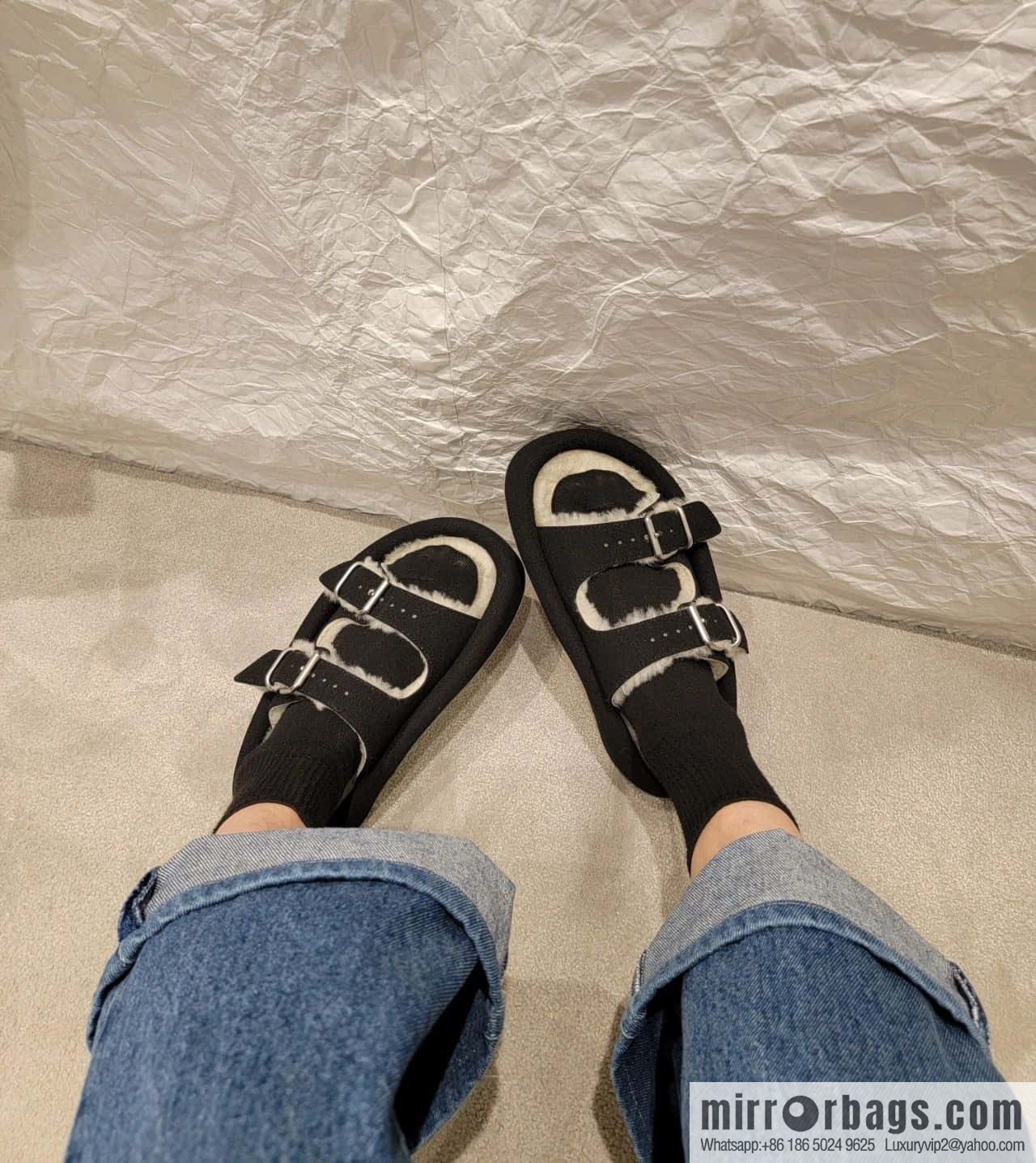 Maison Margiela Margiela MM ④ Thick bottom hairy drag