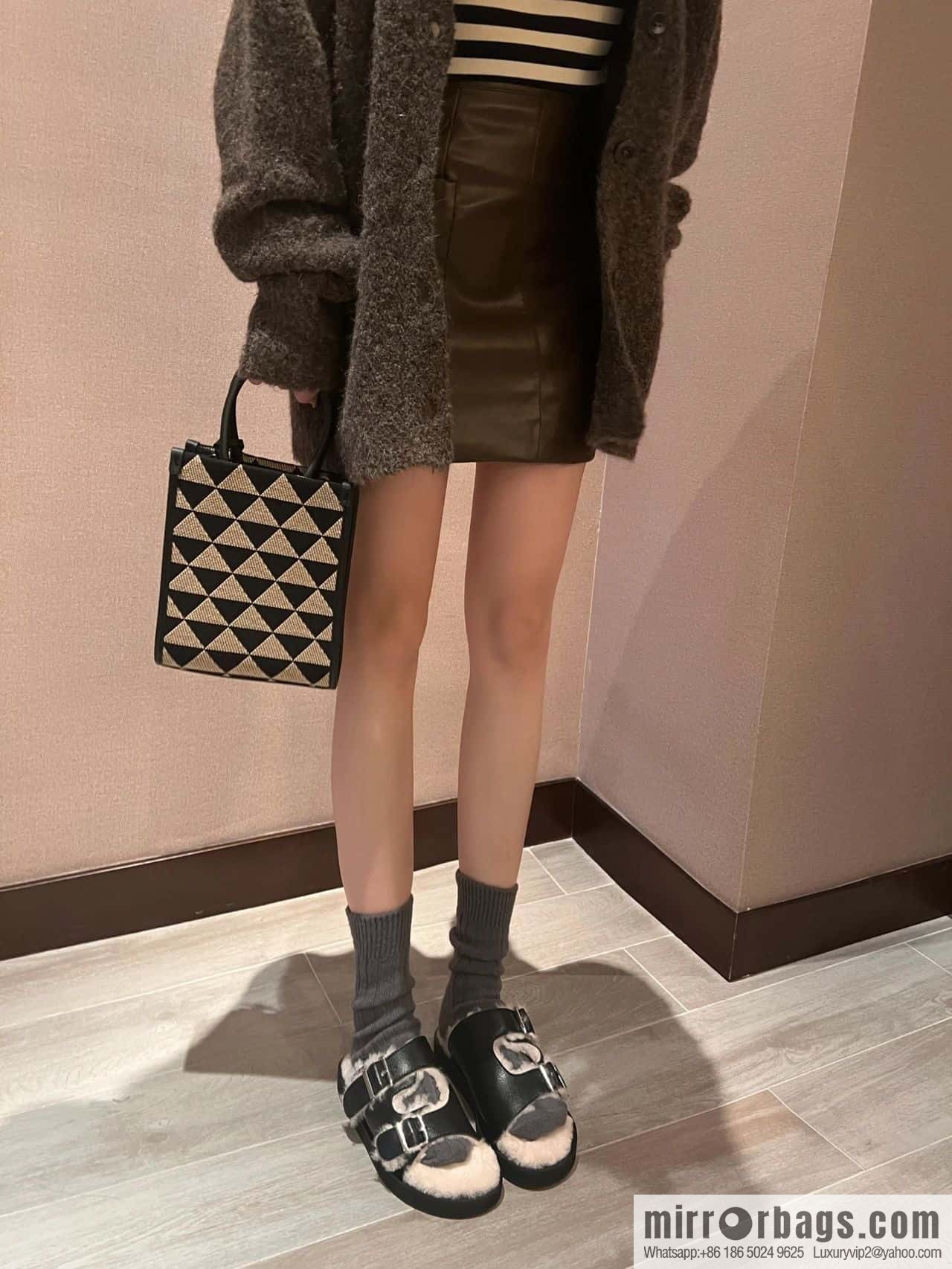 Maison Margiela Margiela MM ④ Thick bottom hairy drag