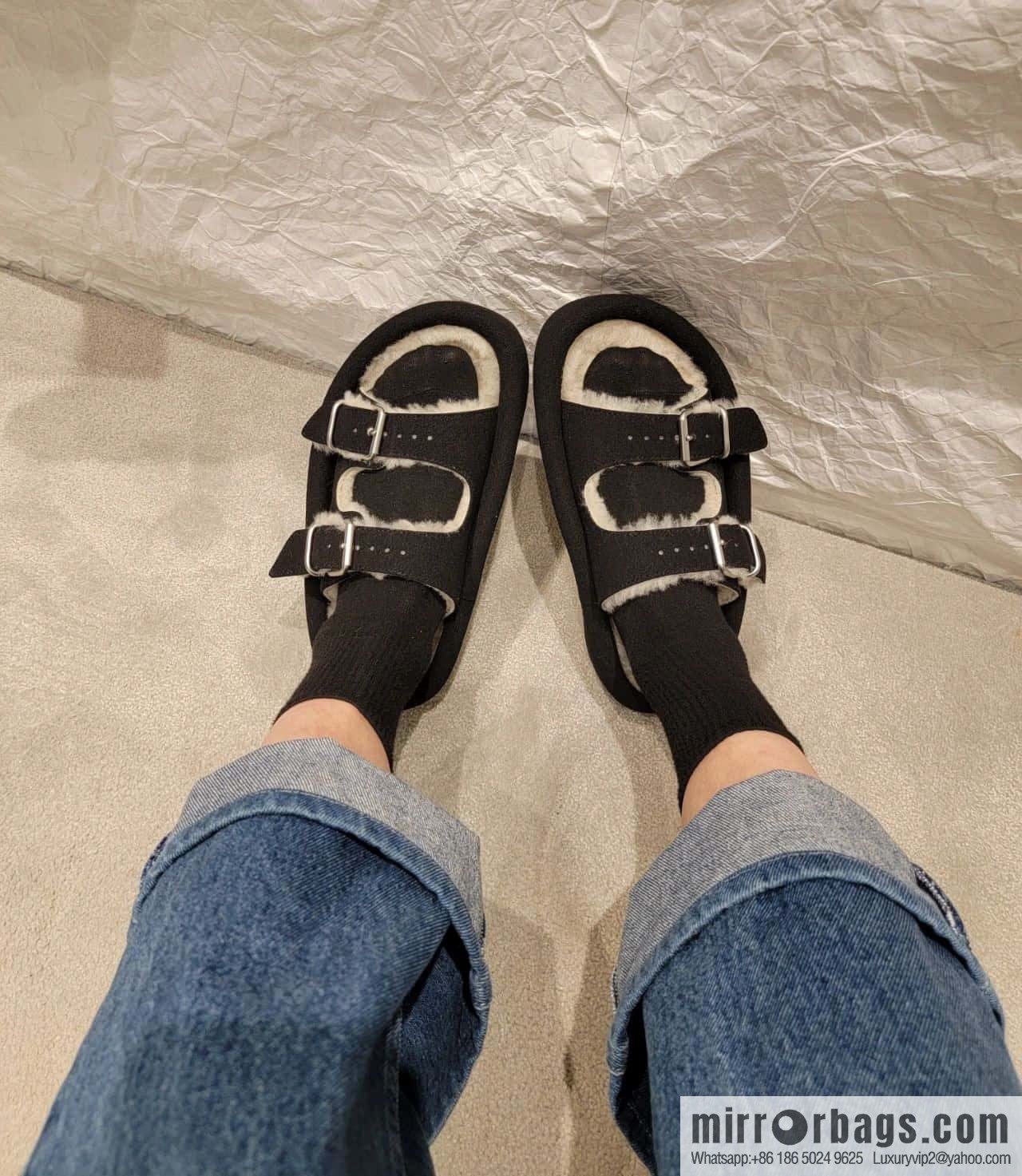 Maison Margiela Margiela MM ④ Thick bottom hairy drag