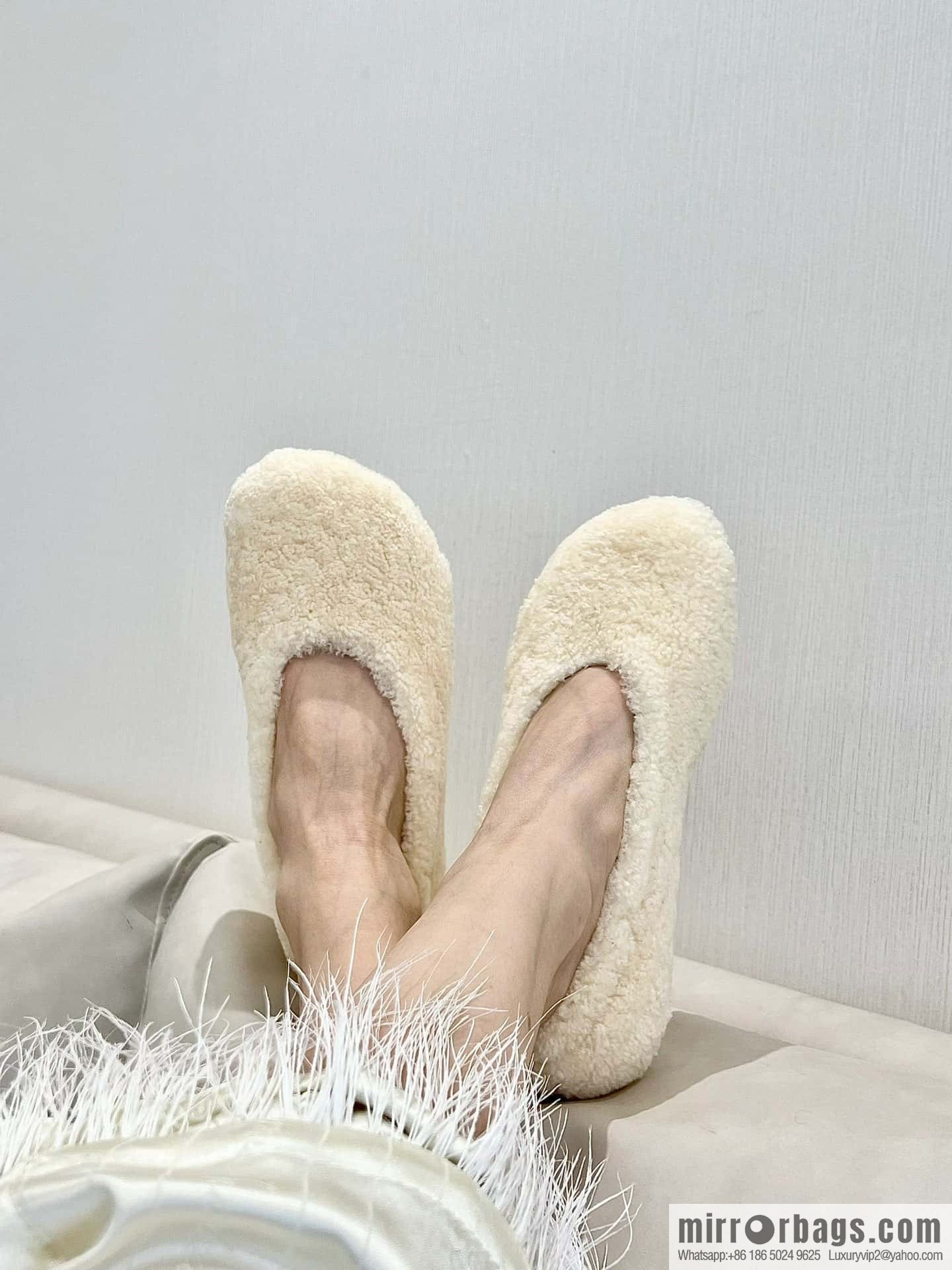 Bottega Veneta wool ballet shoes