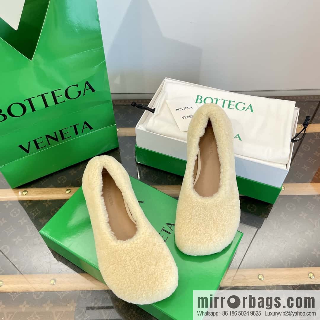 Bottega Veneta wool ballet shoes
