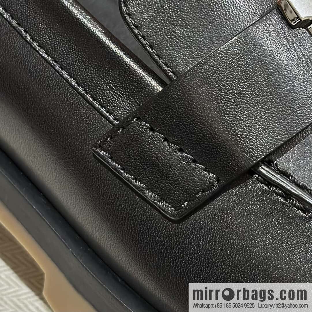 Hermès calfskin Faubourg loafers