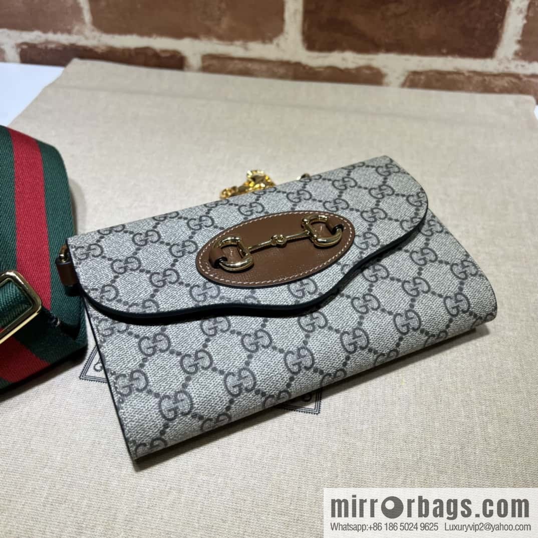 Gucci Horsebit 1955 mini bag 724713 brown pvc/brown