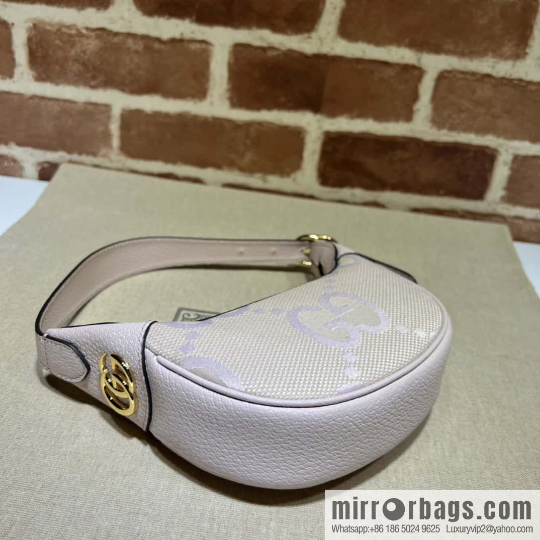 GUCCI Gucci Ophidia series GG mini handbag 658551 large G pink cloth