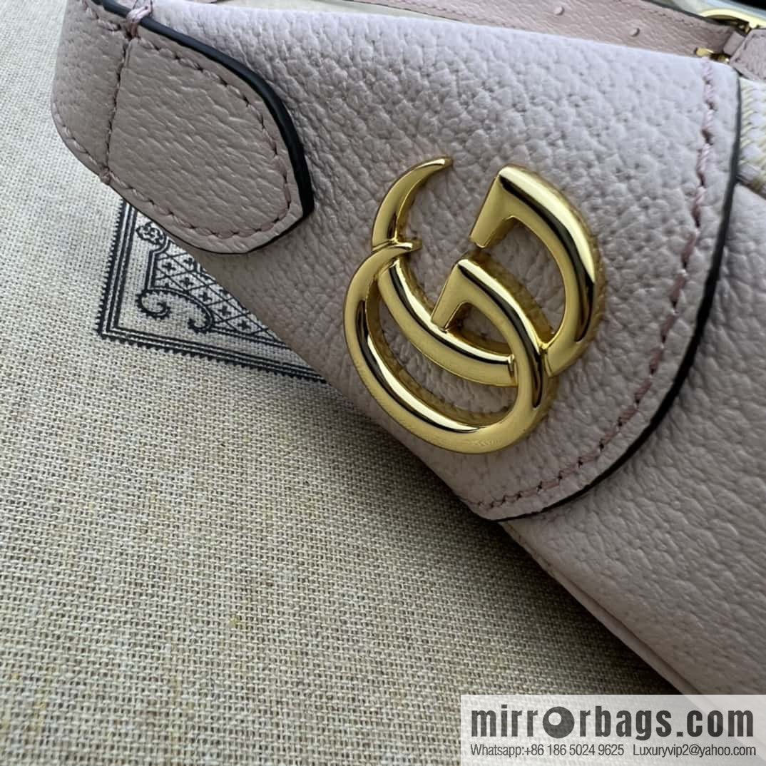 GUCCI Gucci Ophidia series GG mini handbag 658551 large G pink cloth