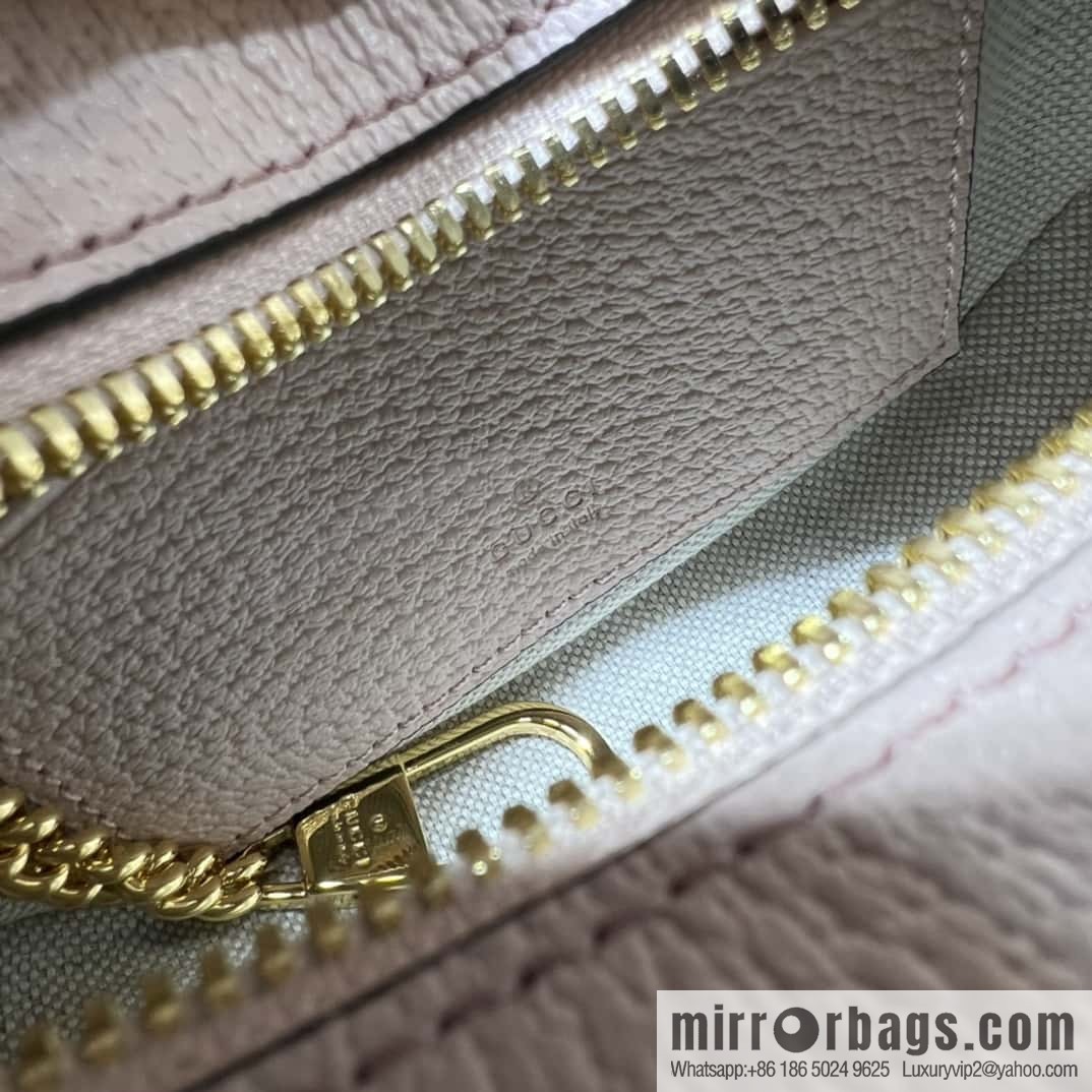 GUCCI Gucci Ophidia series GG mini handbag 658551 large G pink cloth