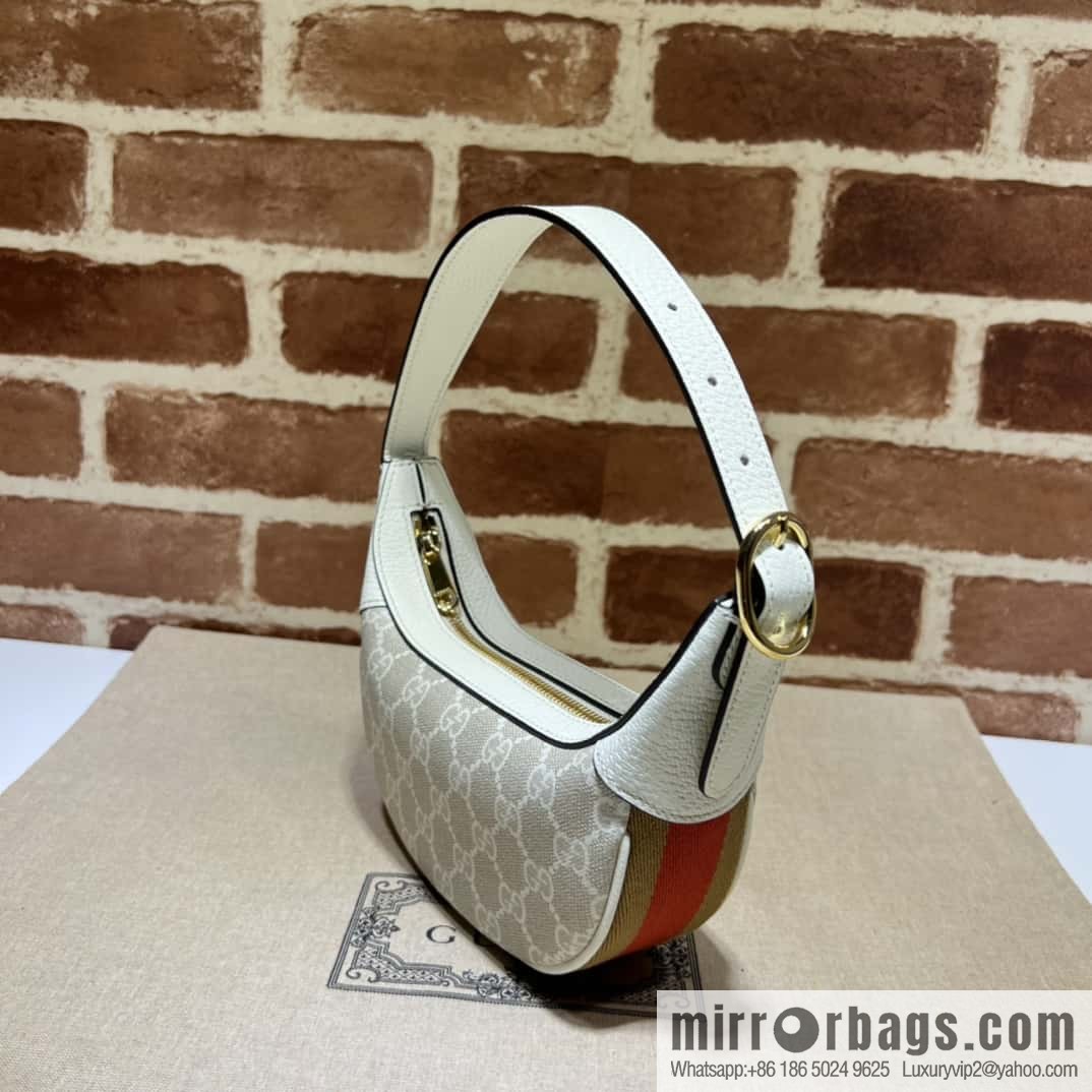GUCCI Gucci Ophidia series GG mini handbag 658551m glue/beige leather