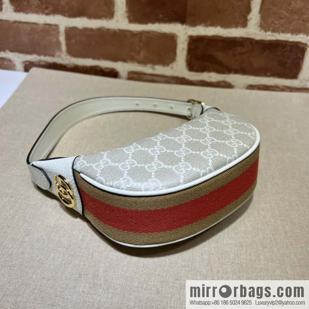 GUCCI Gucci Ophidia series GG mini handbag 658551m glue/beige leather