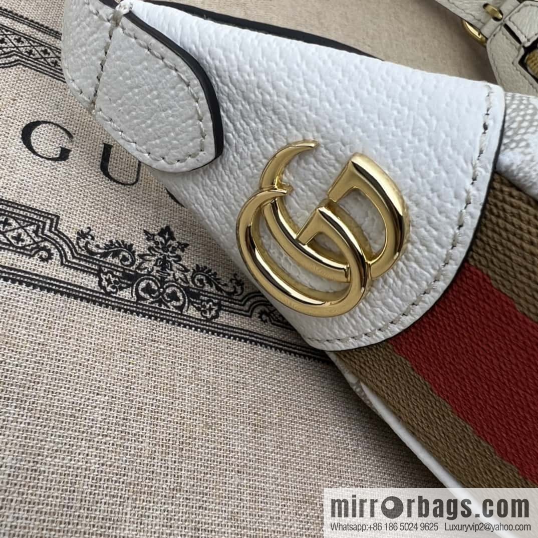 GUCCI Gucci Ophidia series GG mini handbag 658551m glue/beige leather