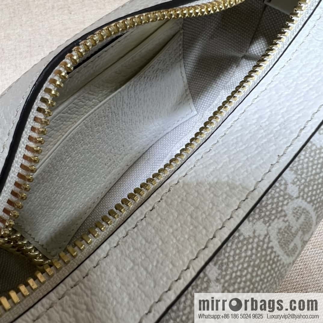 GUCCI Gucci Ophidia series GG mini handbag 658551m glue/beige leather
