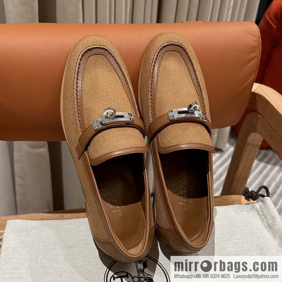 Hermès kelly buckle loafers