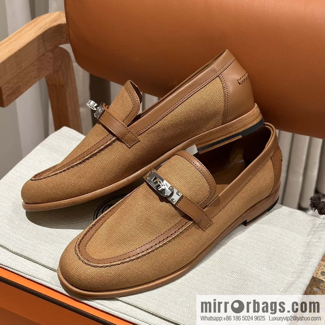 Hermès kelly buckle loafers