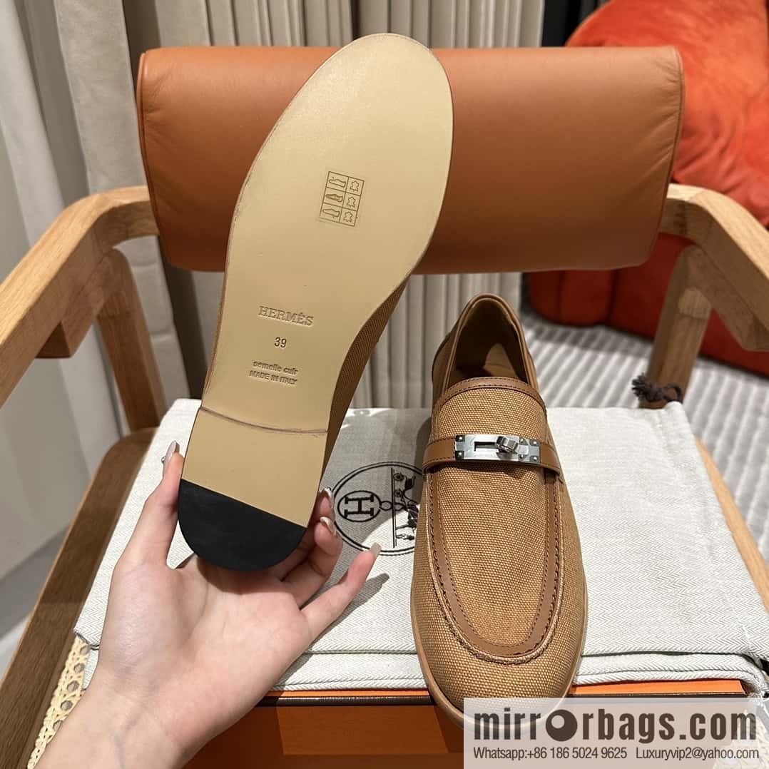Hermès kelly buckle loafers