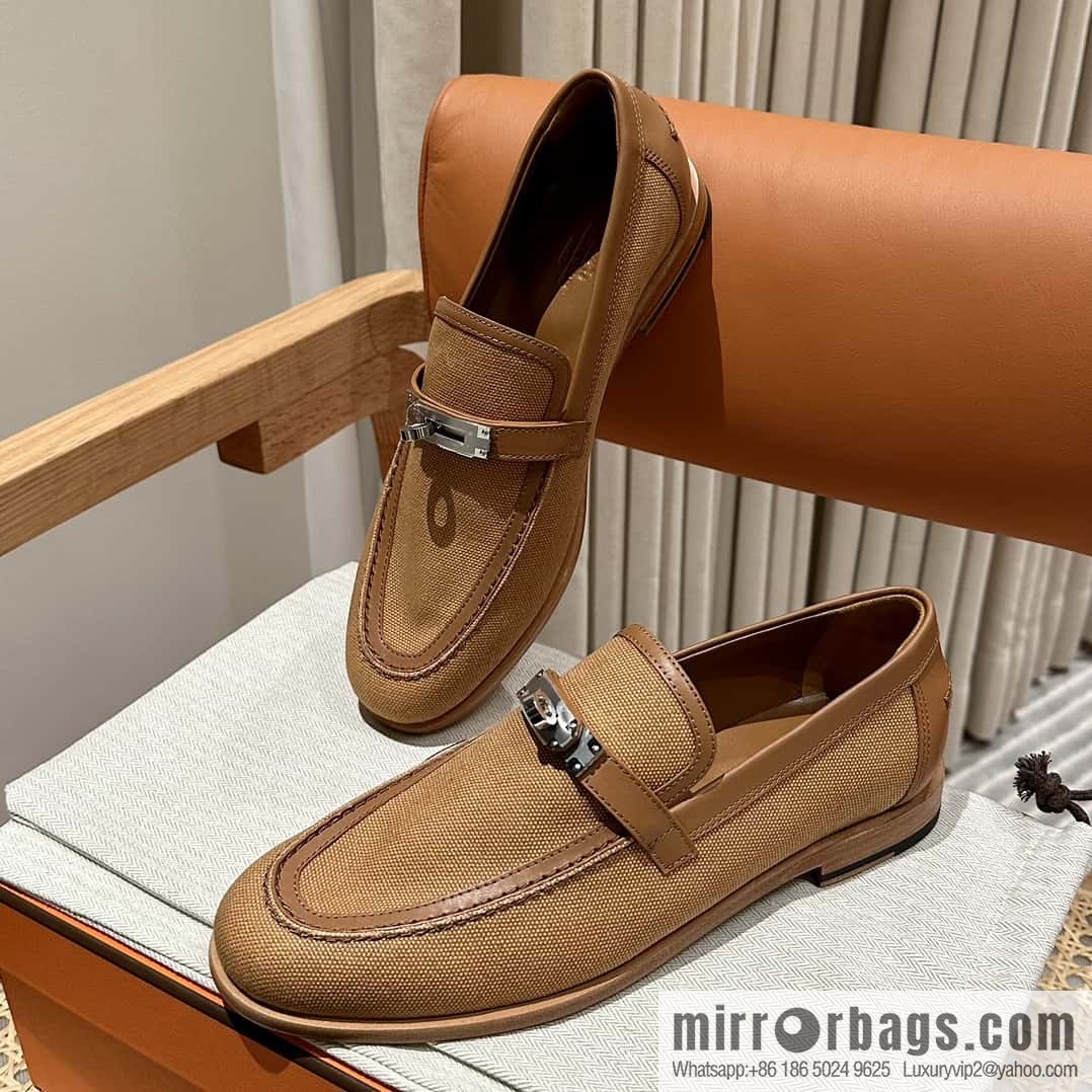 Hermès kelly buckle loafers