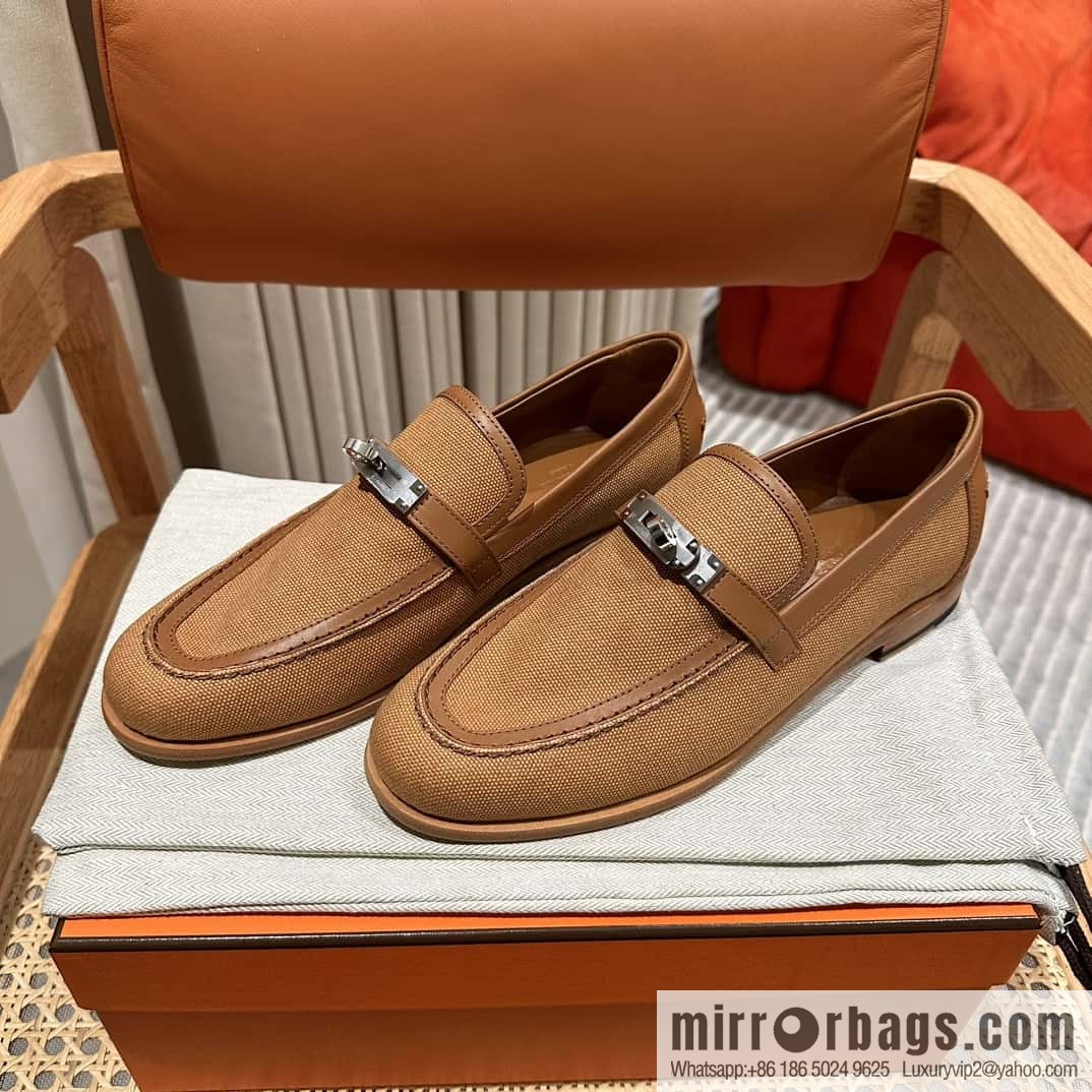 Hermès kelly buckle loafers
