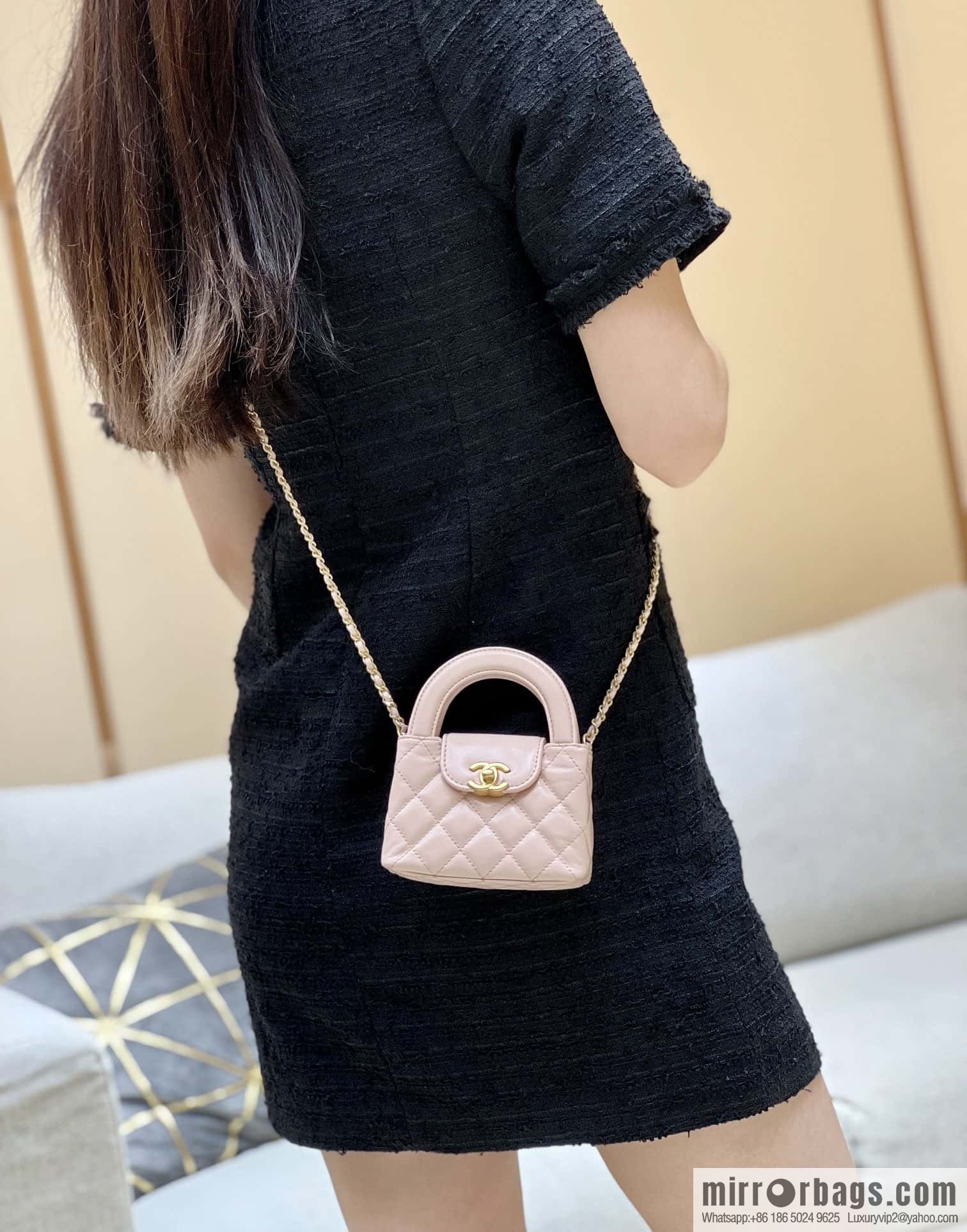 CHANEL 23K autumn and winter series mini Kelly bag AP3435 pink