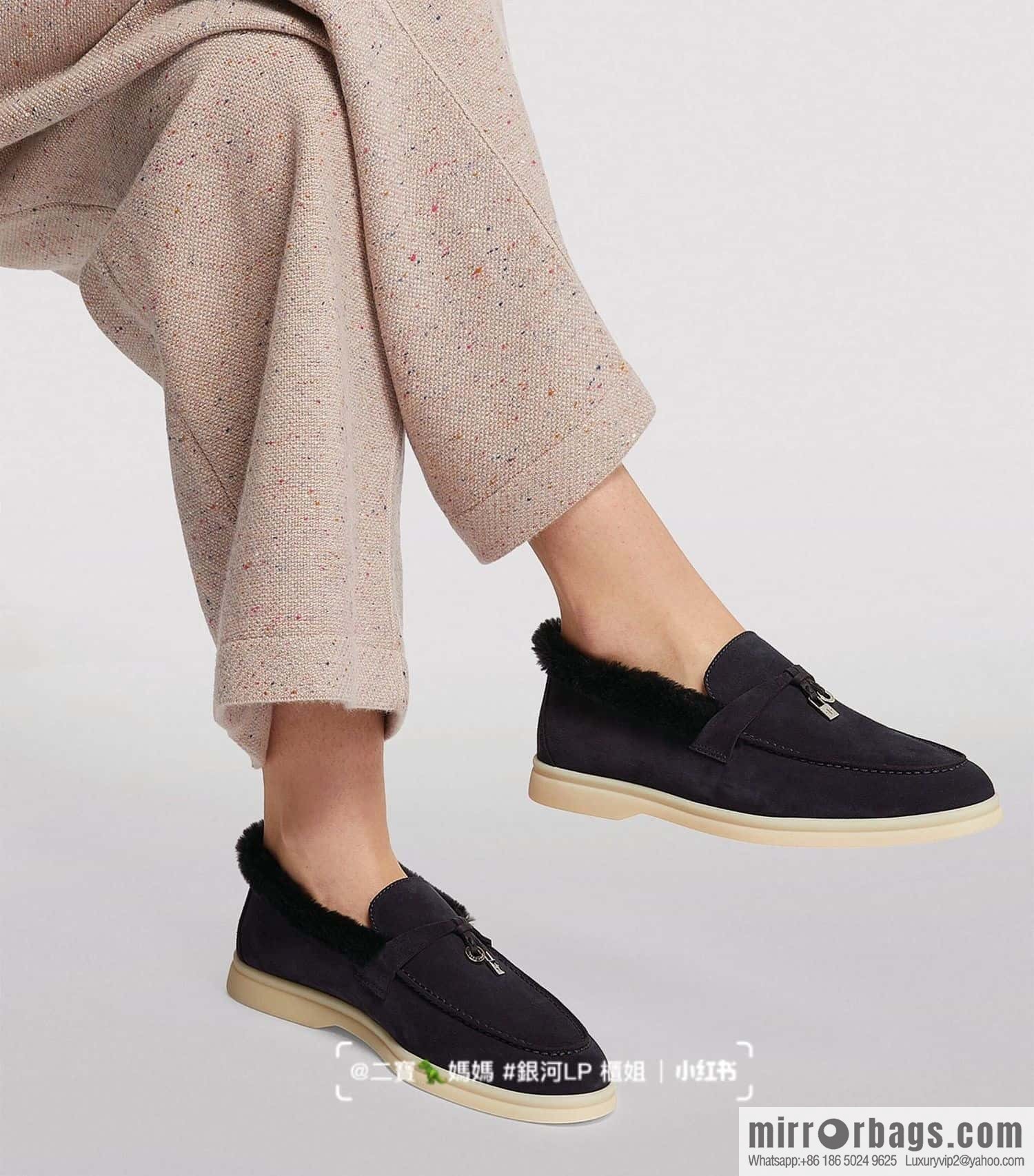 Loro Piana nutria fur fur shoes