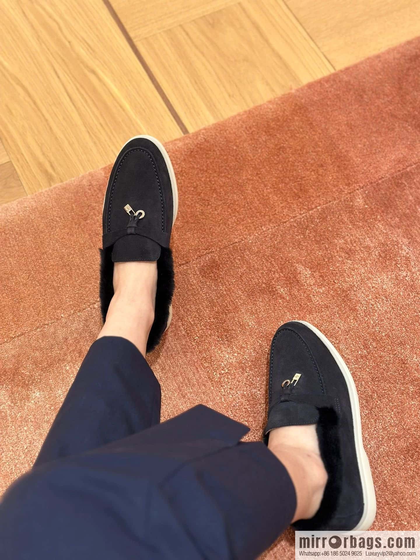 Loro Piana nutria fur fur shoes