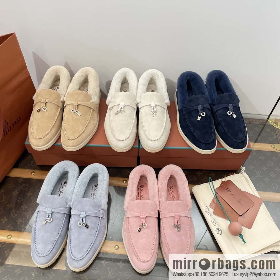 Loro Piana nutria fur fur shoes