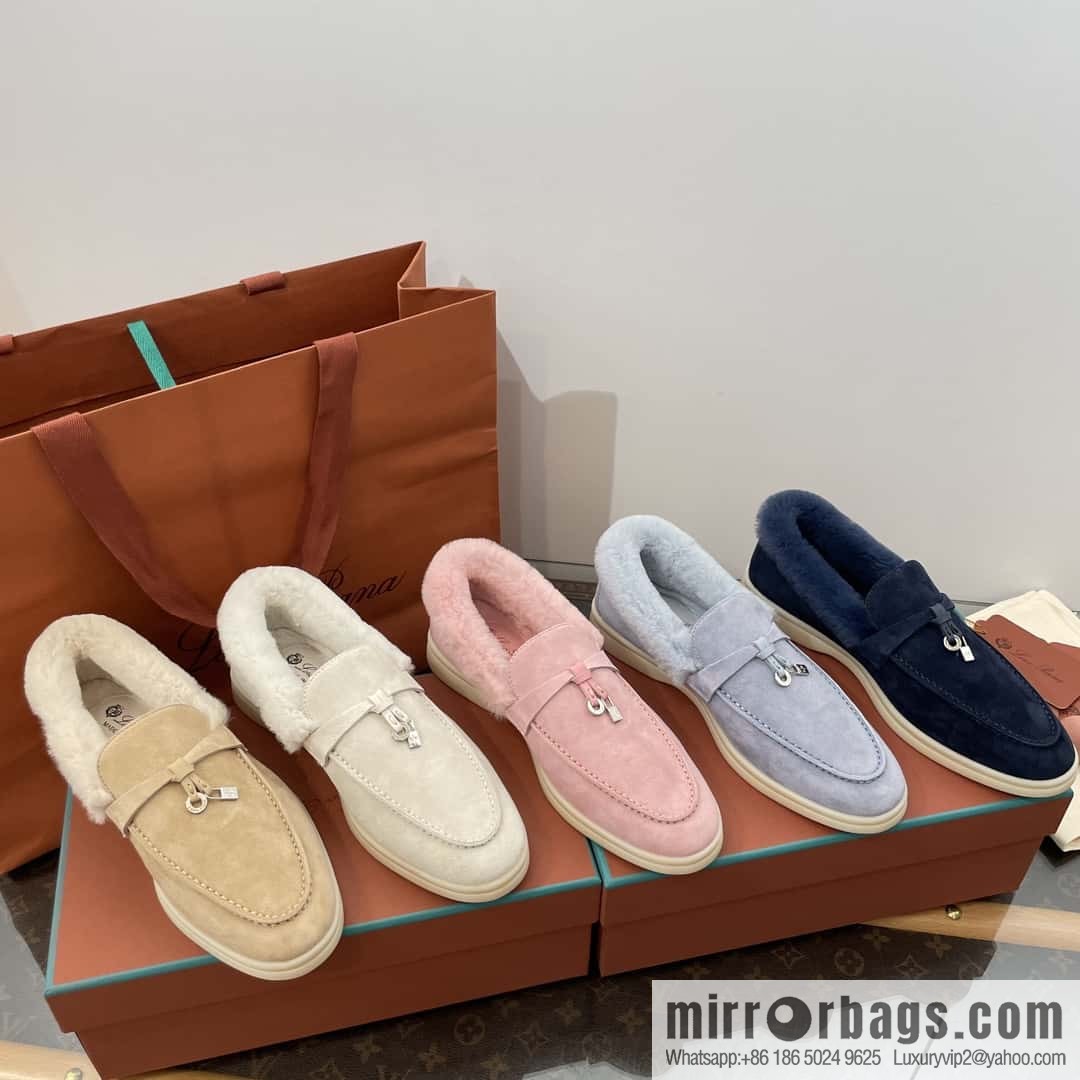 Loro Piana nutria fur fur shoes