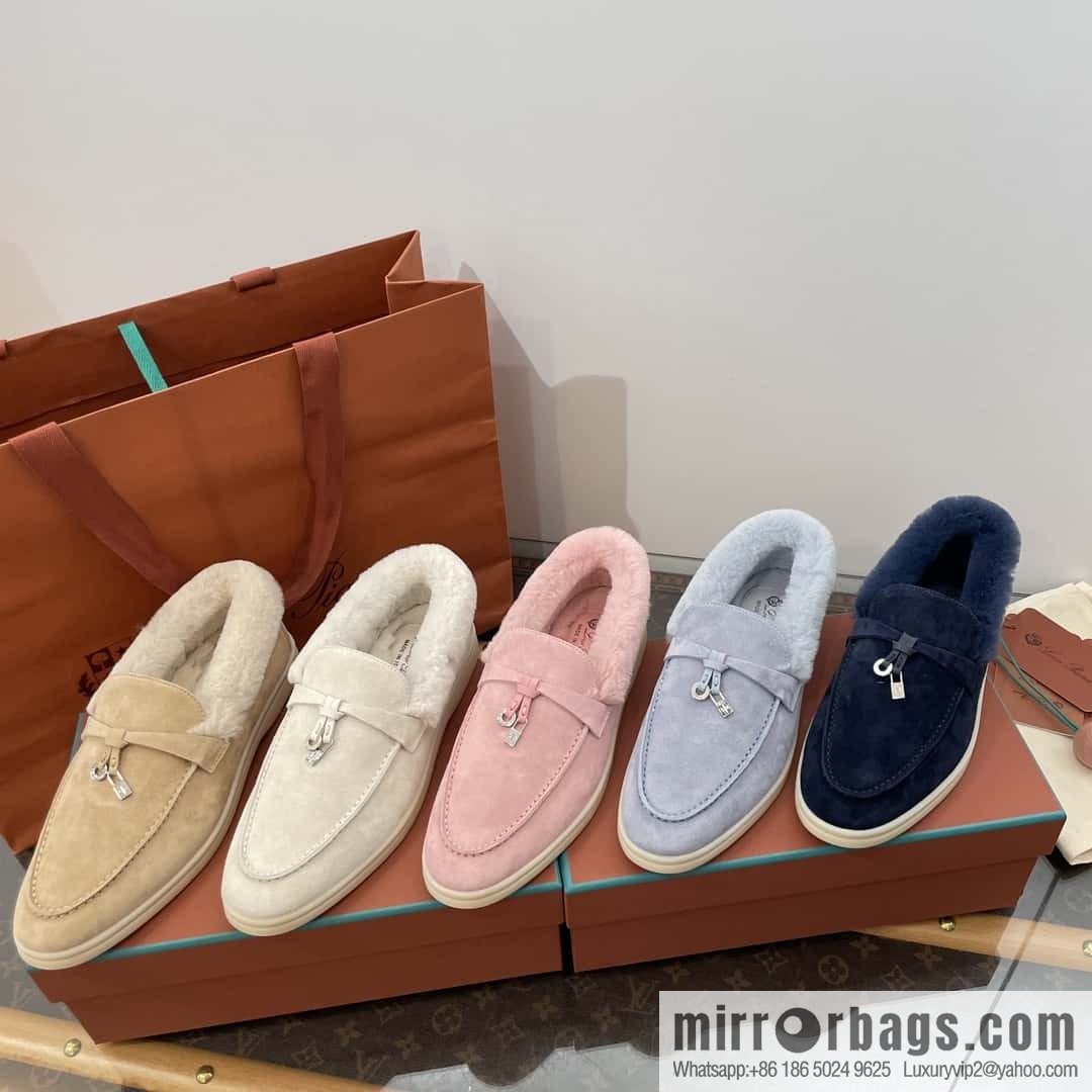 Loro Piana nutria fur fur shoes