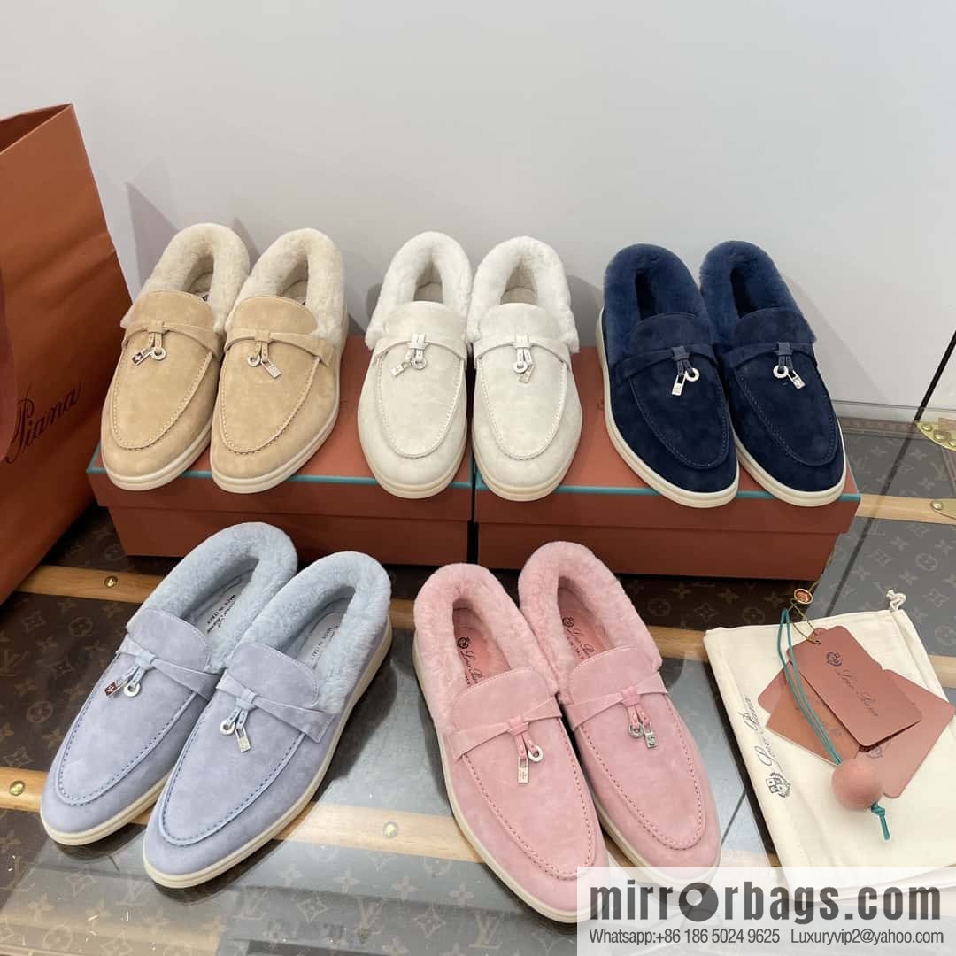 Loro Piana nutria fur fur shoes