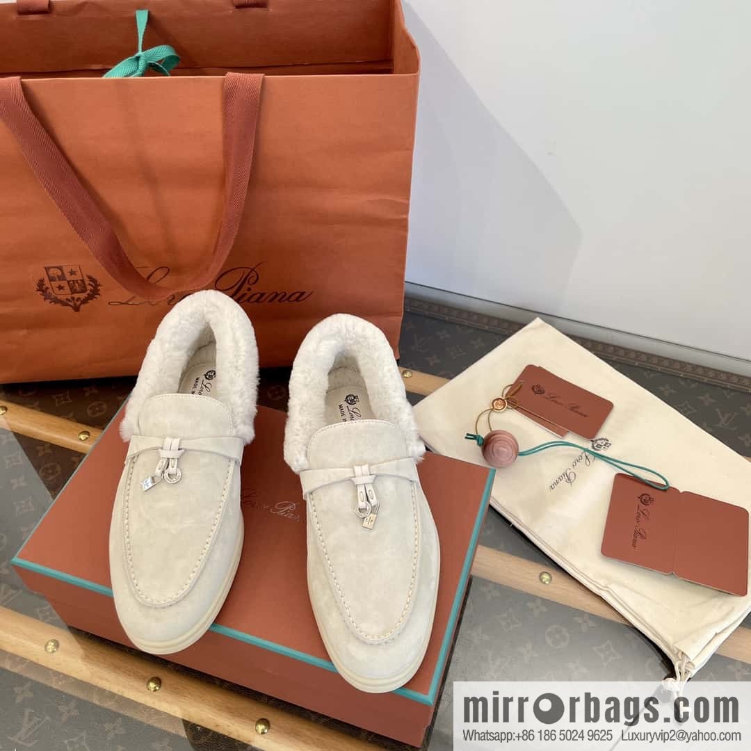 Loro Piana nutria fur fur shoes