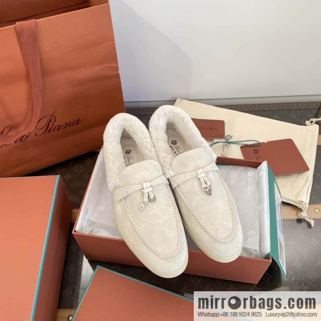 Loro Piana nutria fur fur shoes